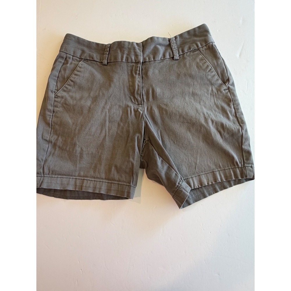 Hybrid & Company Womens Gray Chino Shorts Size‎ 11 Cotton Stretch Casual Twill